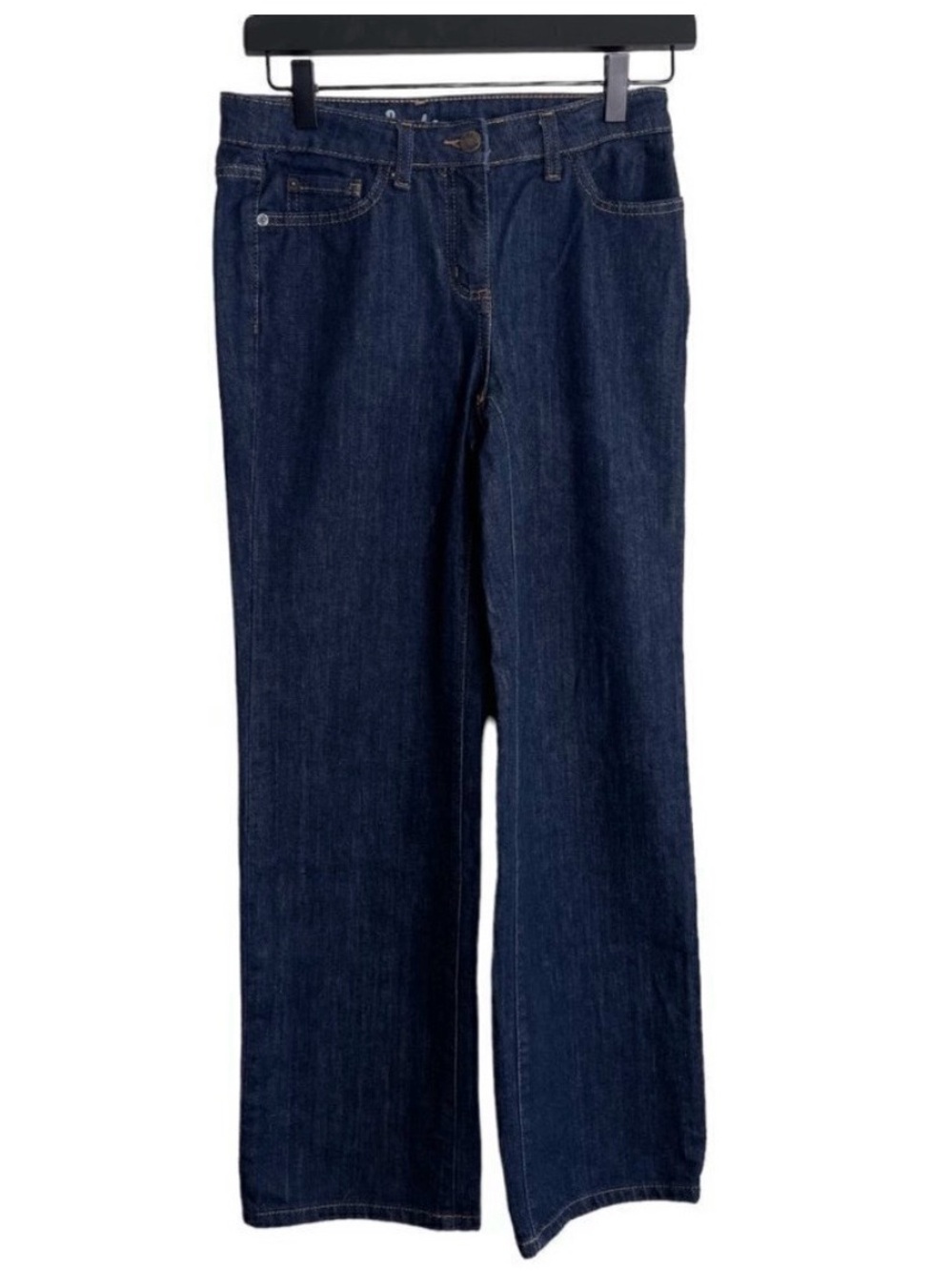 Boden Navy Wide-Leg Denim Jeans size 4 petite